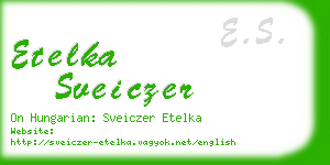 etelka sveiczer business card